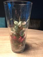 Vaas met kunst bloemen Kerst, Huis en Inrichting, Woonaccessoires | Vazen, Overige kleuren, Ophalen of Verzenden, Minder dan 50 cm
