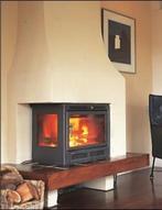Oxford Skyline inbouw houtkachel hoek links, Huis en Inrichting, Kachels, Ophalen, Gebruikt, Houtkachel, Inbouw