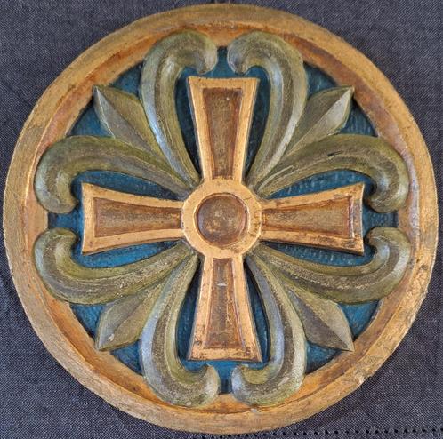 Houten consecratiekruis Antoniuskerk Eindhoven, Antiek en Kunst, Antiek | Religie, Ophalen of Verzenden