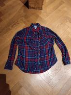 Tommy Hilfiger denim geruite blouse dames. Maat L, Kleding | Dames, Blouses en Tunieken, Ophalen of Verzenden, Zo goed als nieuw