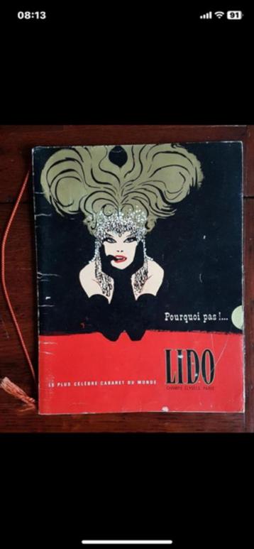 OPGELET: Programma nostalgische revue LIDO PARIJS 1978. beschikbaar voor biedingen