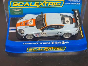 Scalextric Aston Martin DBR9 Gulf uitvoering in ovp 007 beschikbaar voor biedingen