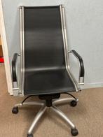 Lederen bureaustoel Sitland zwart, Huis en Inrichting, Bureaustoelen, Ophalen of Verzenden, Zo goed als nieuw, Zwart