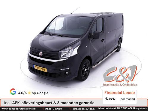 Fiat Talento 1.6 MJ EcoJet L2H1 Dubbele Cabine leder navi cr, Auto's, Bestelauto's, Bedrijf, Te koop, ABS, Airconditioning, Alarm