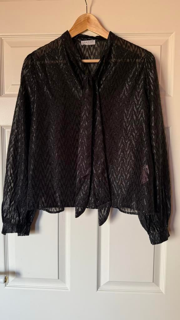 Loavies zwarte blouse maat xs, Zwart, Ophalen of Verzenden, Maat 34 (XS) of kleiner, Loavies