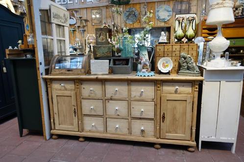 Grenen dressoir/apothekers kast, Huis en Inrichting, Kasten | Dressoirs, Gebruikt, 150 tot 200 cm, 25 tot 50 cm, Met lade(s), Met deur(en)