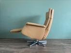 Zeer nette leren relax fauteuil / relax stoel beige, Ophalen, Gebruikt, Minder dan 75 cm, Nvt