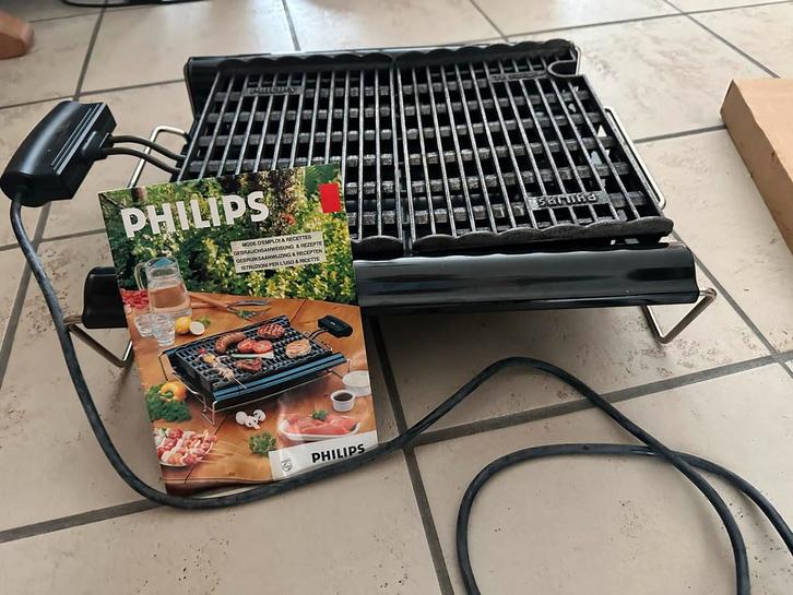 Philips Provence HD4433 Elektrische Barbecue, Tuin en Terras, Elektrische barbecues, Gebruikt, Ophalen