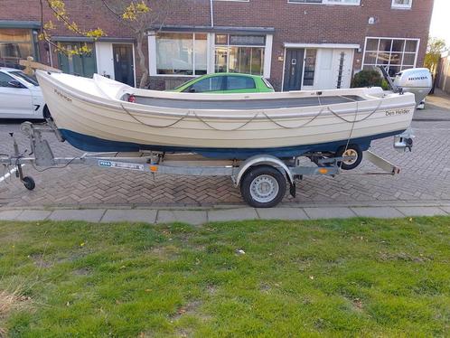 Orkney longliner + Honda bbm + trailer, Watersport en Boten, Vis- en Consoleboten, Zo goed als nieuw, Ophalen