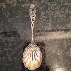 Vintage suikerschep, 11 cm lang, verzilverd, mooi versierd, Ophalen of Verzenden