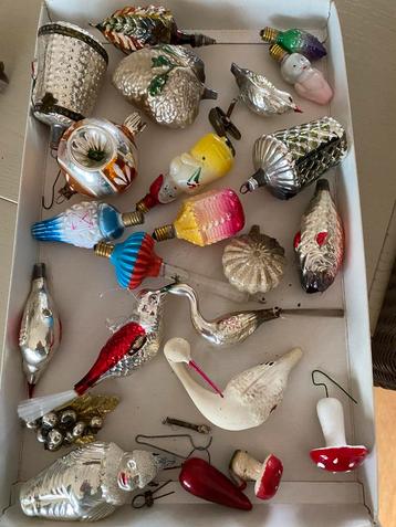 Vintage kerstballen lot herstelling + breuk lampjes stuk beschikbaar voor biedingen