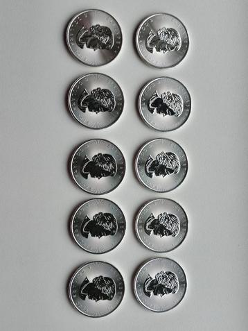 Canada Maple Leaf 2018 - 10 st. Zilveren Munten - zeldzaam!! beschikbaar voor biedingen