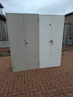 Twee gereedschapskasten met legplanken, Huis en Inrichting, Kasten | Roldeurkasten en Archiefkasten, Ophalen, Gebruikt, Industrieel