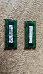 2x 512 MB laptop RAM geheugen bankjes(2Rx16 PC2), Computers en Software, Ophalen of Verzenden, Zo goed als nieuw, Laptop