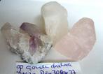 gouden driehoek 90g 4,00 amethist bergkristal of rozenkwarts, Ophalen of Verzenden, Mineraal