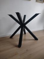 Matrix tafelpoot zwart metaal, Huis en Inrichting, Tafelonderdelen, Ophalen, Tafelpoot, 50 tot 100 cm, 50 tot 100 cm