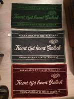 3 grolsch bar doekjes komt tijd komt grolsch, Ophalen of Verzenden, Zo goed als nieuw, Overige typen, Grolsch