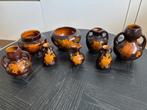 Vaasjes amsterdams plateel drents plateel  8 stuks, Ophalen of Verzenden