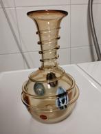 Vintage jaren 50 Murano Millefiori murrine swirled ribb vaas, Antiek en Kunst, Ophalen of Verzenden