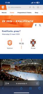 4 Kaartjes Nederland-Portugal Futsal!, Tickets en Kaartjes, Sport | Voetbal, Losse kaart, Drie personen of meer, Maart, Nederlands elftal