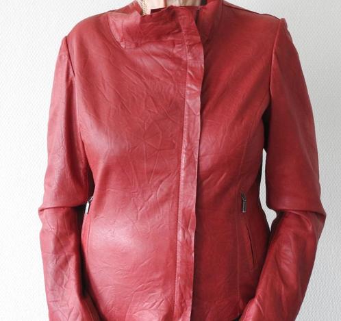 SIGNO NERO prachtig nw. kwaliteit leren jasje ongevoerd 38, Kleding | Dames, Jassen | Zomer, Nieuw, Maat 38/40 (M), Rood, Ophalen