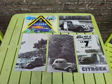 5 prachtige grote postkaarten / foto's / Citroën beschikbaar voor biedingen