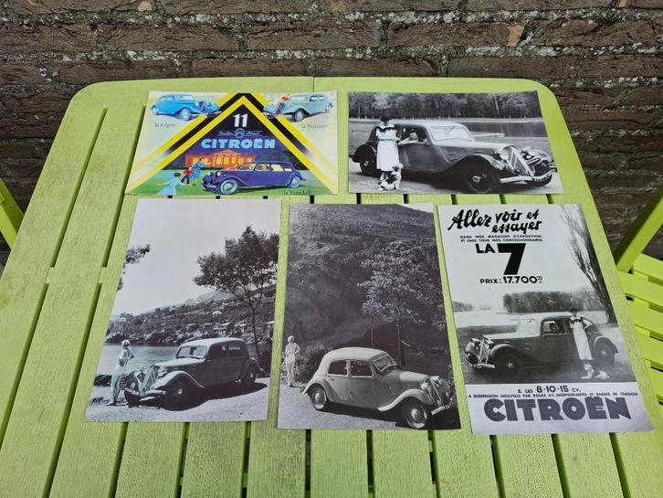 5 prachtige grote postkaarten / foto's / Citroën, Verzamelen, Automerken, Motoren en Formule 1, Nieuw, Auto's, Ophalen of Verzenden