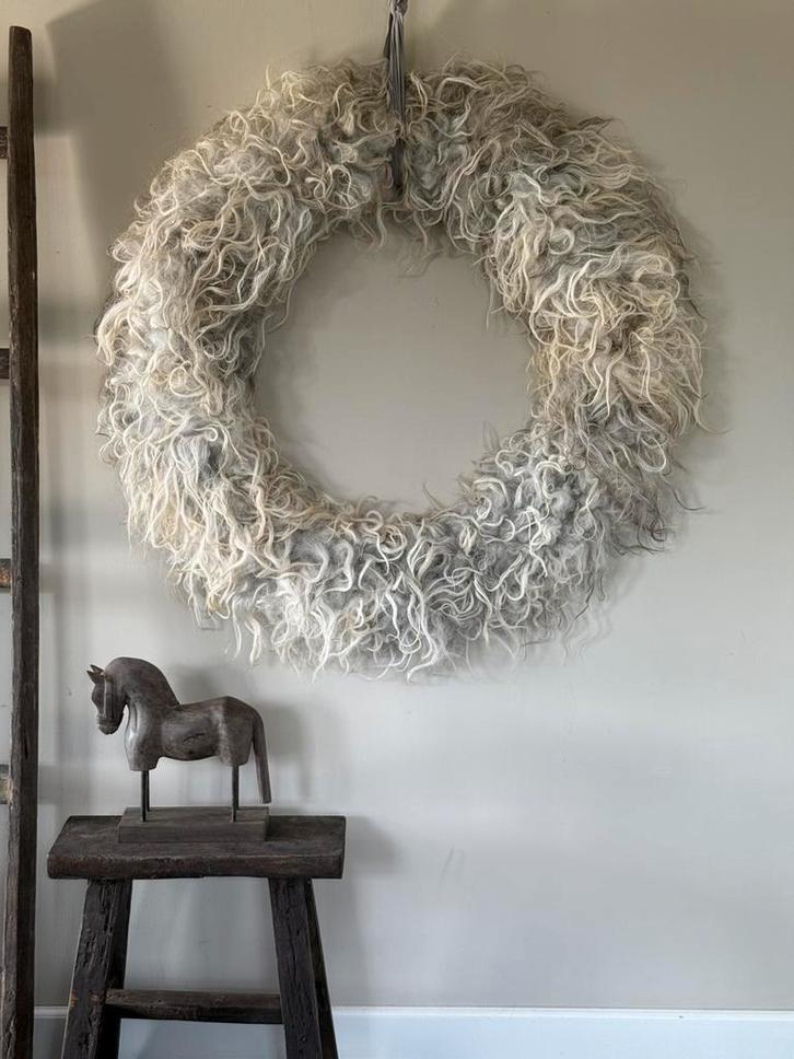 Wolkrans XXL (100 cm ) diervriendelijk, Huis en Inrichting, Woonaccessoires | Kransen, Nieuw, Ophalen