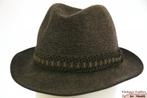 Vintage Gleufhoed Jachthoed Duett groen-grijs haarvilt 55 =S, Kleding | Heren, Hoeden en Petten, Hoed, Ophalen of Verzenden, 57 cm (M, 7⅛ inch) of minder