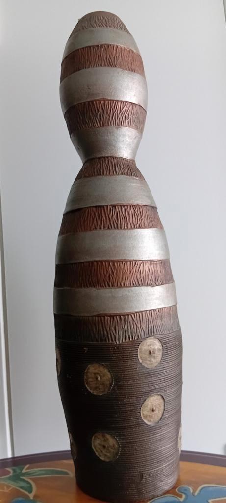 Louise Gelderblom Z.Afrika Vintage Vaas Totem Kunst Abstract, Antiek en Kunst, Kunst | Niet-Westerse kunst, Ophalen of Verzenden