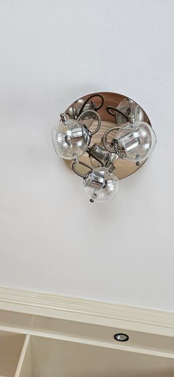 Moderne Plafondlamp met Glazen Bollen beschikbaar voor biedingen