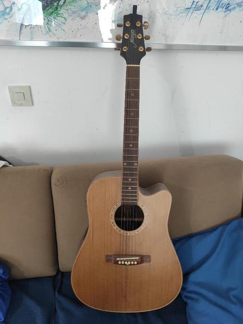Morgan Acoustic Electric Guitar, Muziek en Instrumenten, Snaarinstrumenten | Gitaren | Akoestisch, Gebruikt, Western- of Steelstringgitaar
