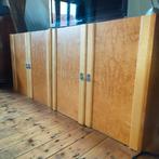 Ulferts stapelkast met planken en glazen deuren, Ophalen, Gebruikt, 200 cm of meer, Eikenhout