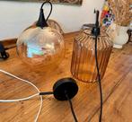 2 Design Hanglampen - Glas, Huis en Inrichting, Ophalen of Verzenden, Zo goed als nieuw, Glas, Minder dan 50 cm