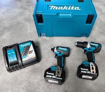 MAKITA DLX2189TJ 18v ACCU BOORMACHINE + SLAGTOL 5Ah COMBISET beschikbaar voor biedingen