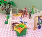 Playmobil set manege - paarden - boerderij - kinderboerderij, Ophalen of Verzenden, Gebruikt
