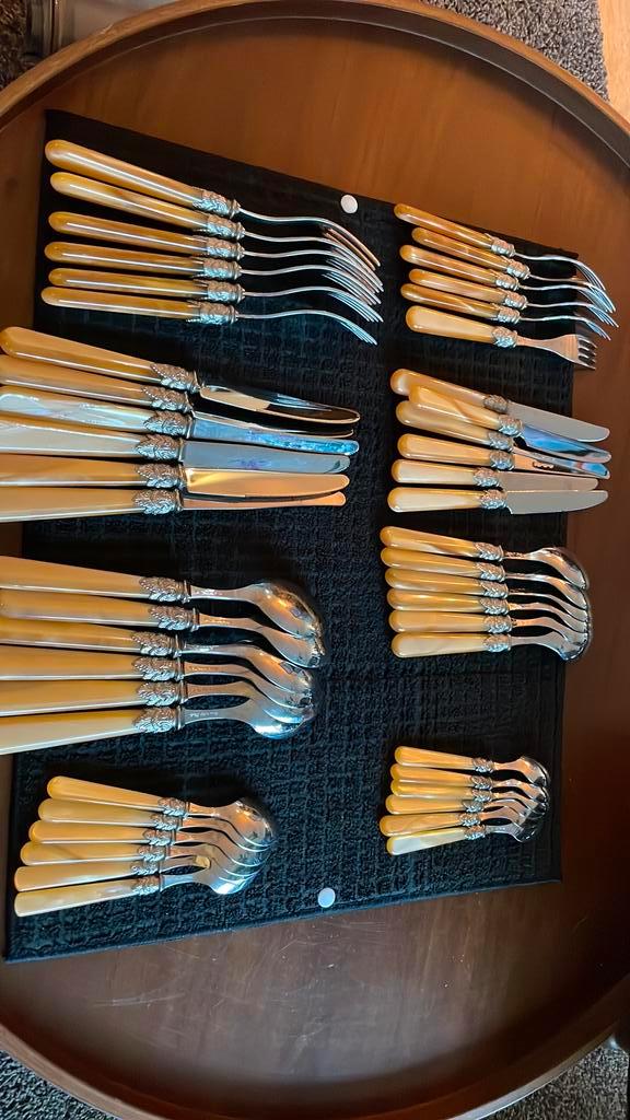 Bestekset Napoleon, Huis en Inrichting, Keuken | Bestek, Zo goed als nieuw, Rvs of Chroom, Ophalen of Verzenden