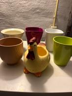 Bloempotten, Rond, Ophalen of Verzenden, Zo goed als nieuw, Aardewerk