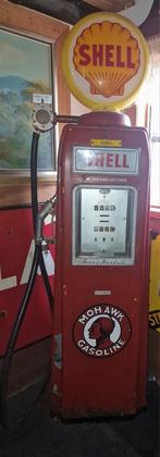 Benzinepomp Shell compleet met binnenmotor. 1952, Verzamelen, Ophalen, Gebruikt