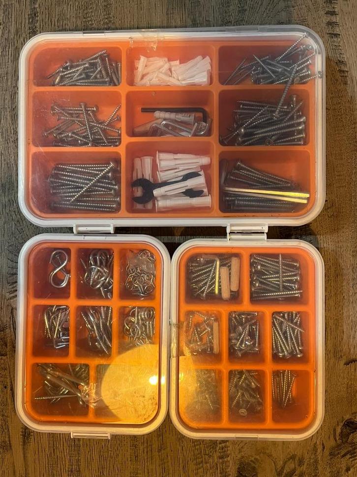 FIXA set (3 assortimentsdozen)- Gratis als je iets anders, Doe-het-zelf en Verbouw, Gereedschapskisten, Gebruikt, Gevuld, Ophalen