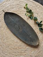 Blad/ dienblad/ plateau onderzetter  hout/ goud, Huis en Inrichting, Woonaccessoires | Dienbladen, Ophalen of Verzenden, Zo goed als nieuw