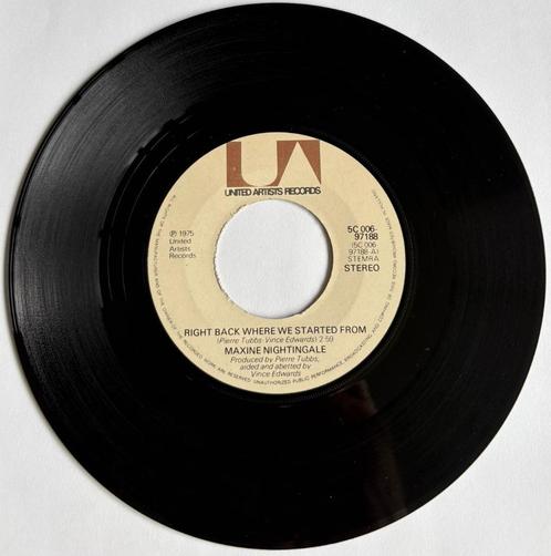 Maxine Nightingale – Right Back Where We Started From, Cd's en Dvd's, Vinyl Singles, Gebruikt, Single, R&B en Soul, 7 inch, Verzenden