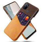 Back Cover + Screenprotector voor OnePlus Nord N100 _ Bruin, Verzenden, Nieuw, Hoesje of Tasje