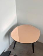 Bijzettafel met spiegelglas blad, Ophalen, Minder dan 45 cm, Minder dan 55 cm, Gebruikt
