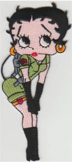 Betty Boop stoffen opstrijk patch embleem #13, Verzamelen, Kleding en Patronen, Nieuw, Shirt, Verzenden