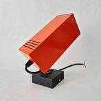 Oranje vierkante spot | Vintage jaren 70 wand of plafondlamp, Huis en Inrichting, Lampen | Plafondlampen, Gebruikt, Verzenden
