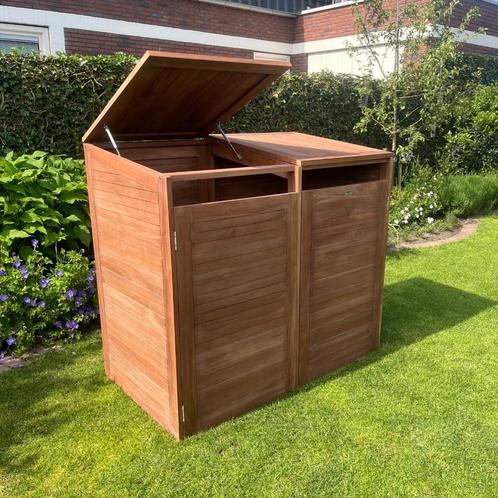 Nieuwe Hardhout Containerbergingen, Tuin en Terras, Bergingen en Tuinkasten, Nieuw, Containerberging, Hout, Verzenden