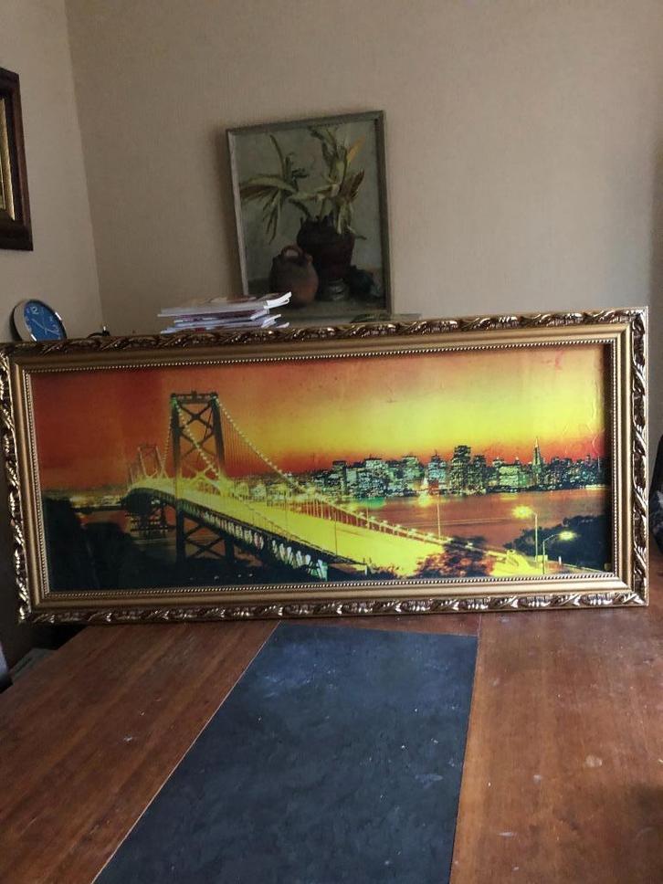 Bay Bridge, San Francisco, Antiek en Kunst, Kunst | Schilderijen | Klassiek, Ophalen