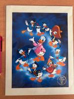 Donald Duck Lithografie - Zeldzaam!, Ophalen of Verzenden, Overige figuren, Zo goed als nieuw, Plaatje of Poster