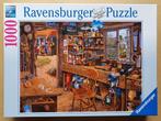 Ravensburger - Opa's schuurtje 1000 stukjes, Hobby en Vrije tijd, Denksport en Puzzels, 500 t/m 1500 stukjes, Legpuzzel, Zo goed als nieuw